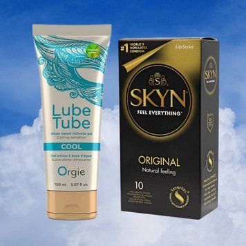 Набор SKYN Original 10 шт и Лубрикант LUBE TUBE COOL, 150 мл ORGIE SOS4375 фото