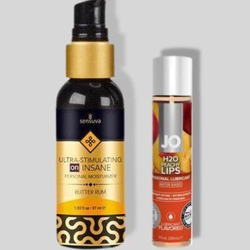 Sensuva Ultra Stimulating On Insane Butter Rum (57 мл) + JO Peachy Lips (30 мл) LB326 фото