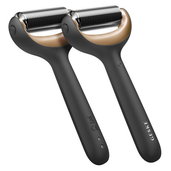 Электронный роллер для лица и тела с микроиглами GESKE MicroNeedle Face&Body Roller 8в1 gray HB0196 фото