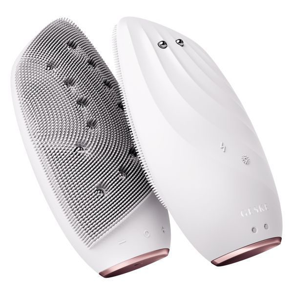 Очищувальна щітка для обличчя GESKE Sonic Thermo Facial Brush&Face-Lifter 8в1 starlight HB0088 фото
