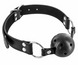 Перфорований кляп-кулька Fetish Tentation Rigid Breathable Ball Gag, чорний SO3732 фото 1