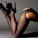 Сексуальные колготки с открытым доступом в месте со стразами Sexy Shine, черный, универсальный ​ KS6 фото 2
