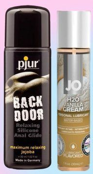 Набор лубрикантов pjur backdoor anal Relaxing jojoba silicone 30 мл + System JO Vanilla Cream (30 мл) LB697 фото