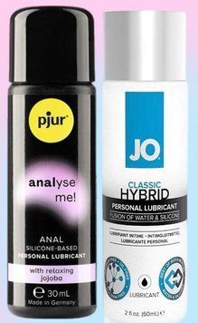 Набор лубрикантов pjur analyse me! Relaxing jojoba silicone 30 мл + System JO Classic Hybrid (60 мл) LB572 фото