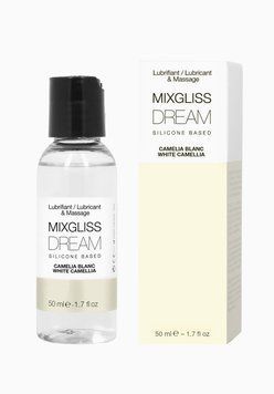 Премиальный силиконовый лубрикант с чувственным ароматом Mixgliss Dream White Camelia (50 мл) SO1363 фото