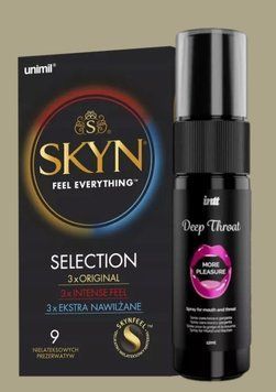 Набір Skyn Selection 9 шт + Intt Deep Throat Oral Spray (12 мл) SOS5068 фото