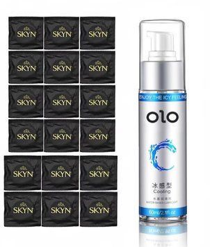 Skyn Original 18 шт + Подарунок - Лубрикант охолоджуючий  OLO 60 мл SOS154 фото