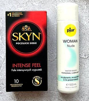 Комплект SKYN Intense Feel (10 шт) + Лубрикант pjur Woman Nude 100 мл SOS2386 фото