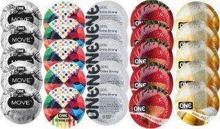 Набір з 25 шт One Move + ONE Ribs + ONE Strong + ONE Chocolate Strawberry + ONE Banana SOS8407 фото