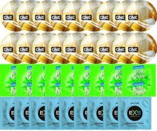 Набор 36 шт ONE Banana Split + Pasante Mint Tingle + EXS Air Thin SOS7649 фото