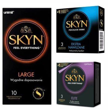 Набір Skyn 16 шт : Large -10 шт , Elite -3 шт , Extra Lube -3 шт  SK109 фото
