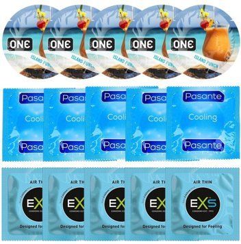 Набор 15 шт ONE Island Punch + Pasante Cooling + EXS Air Thin SOS7151 фото