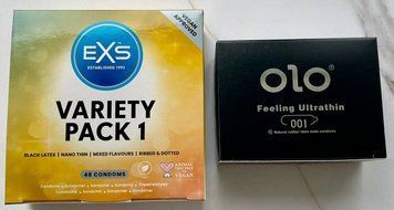 Набор резинок OLO Feeling Ultrathin 001 10 шт. - EXS Variety pack 1, 48 шт. SOS3196 фото