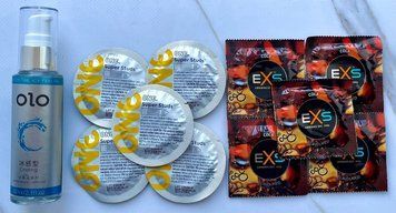 Набор One Super Studs 5 шт+EXS Crazy Cola 5 шт+Лубрикант охлаждающий OLO 60 мл SOS3496 фото