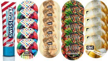 Набор из SwissNavy CoolingPeppermint 10мл + ONERibs + ONE Vanish + ONETattoo + ONE Banana SOS8620 фото