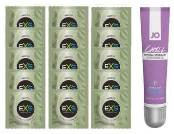 Комплект EXS Snug Fit 15шт + JO CHILL COOLING, 10 мл SOS14929 фото
