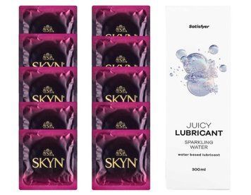 Комплект SKYN CHERRY 10 шт. + Лубрикант Satisfyer Juicy Lubricant Sparkling Water 300 мл SOS12602 фото