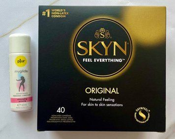 Комплект SKYN ORIGINAL 40 шт + Збудлива змазка  pjur my glide 30 мл SOS1386 фото