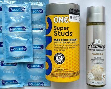 Набір 22 шт ONE Super Studs + Pasante Cooling + System JO Aromatix Vanilla 120 мл SOS1686 фото