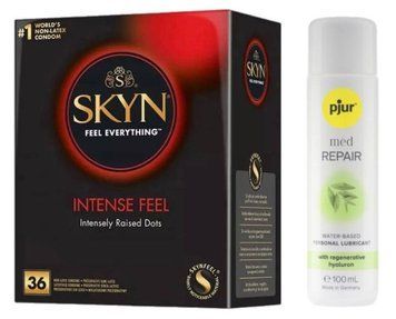 Комплект Skyn Intense feel 36 шт + Pjur MED Repair Glide 100 мл SOS13204 фото