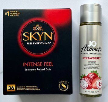 Комплект 36 шт SKYN Intense Feel - System JO Aromatix Strawberry 120 мл SOS1636 фото