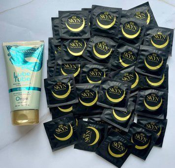 Комплект 40 шт Skyn Original + лубрикант LUBE TUBE COOL, 150 мл ORGIE SOS2486 фото