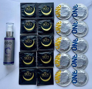Комплект 10 шт Skyn ​​Original - 10 шт One Classic, Super Studs - Лубрикант "olo smooth" 60 мл SOS2536 фото
