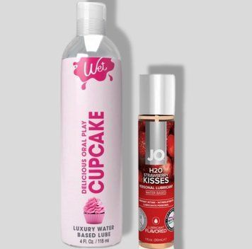 Wet Oral Play Cupcake (118 мл) + JO Strawberry Kiss (30 мл) LB747 фото