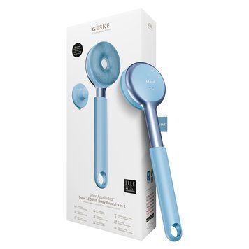 Звуковая светодиодная щетка для всего тела GESKE Sonic LED Full-Body Brush&Intensive Exfoliator 9в1 aquamarine HB0384 фото
