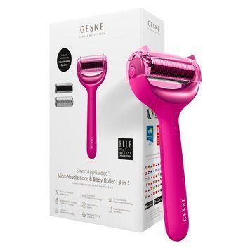 Электронный роллер для лица и тела с микроиглами GESKE MicroNeedle Face&Body Roller 8в1 magenta HB0197 фото