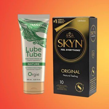 Набор SKYN Original 10 шт и Лубрикант LUBE TUBE NATURE, 150 мл ORGIE SOS4376 фото