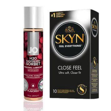SKYN Close Feel 10 шт + Лубрикант System JO H2O &mdash; Raspberry Sorbet (30 мл) SOS4826 фото