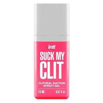 Смоктайзер для клитора Intt Suck My Clit Wild Strawberry (15 мл), клубника, гель с эффектом посасывания SX4002 фото