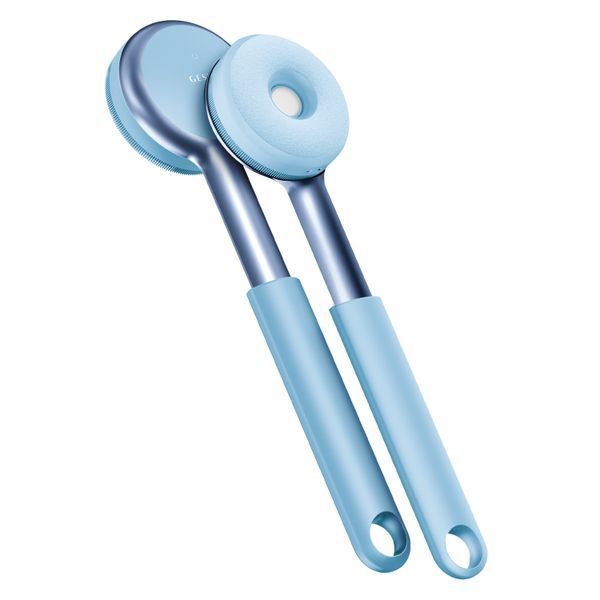 Звуковая светодиодная щетка для всего тела GESKE Sonic LED Full-Body Brush&Intensive Exfoliator 9в1 aquamarine HB0384 фото