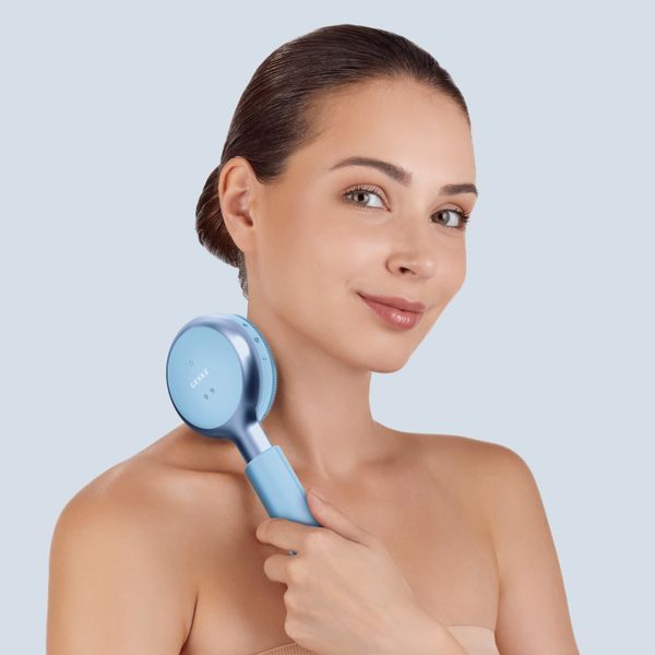 Звуковая светодиодная щетка для всего тела GESKE Sonic LED Full-Body Brush&Intensive Exfoliator 9в1 aquamarine HB0384 фото