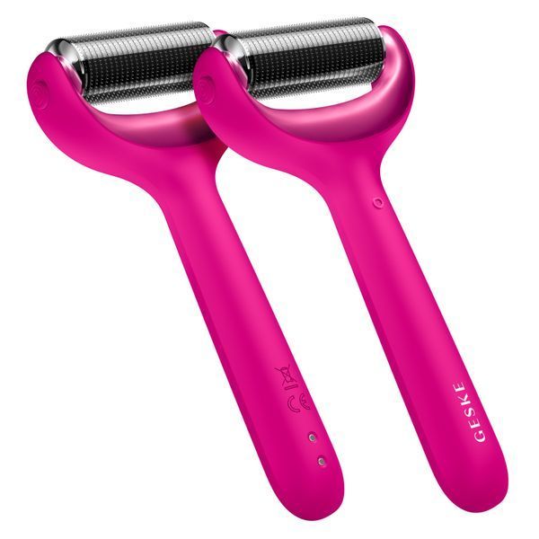 Электронный роллер для лица и тела с микроиглами GESKE MicroNeedle Face&Body Roller 8в1 magenta HB0197 фото