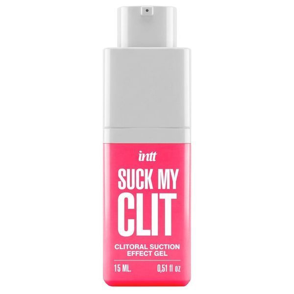 Смоктайзер для клитора Intt Suck My Clit Wild Strawberry (15 мл), клубника, гель с эффектом посасывания SX4002 фото