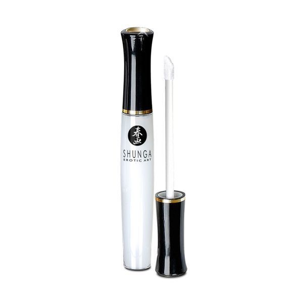 Стимулювальний блиск для губ Shunga LIPGLOSS &ndash; Sparkling Strawberry Wine (10 мл), ефект поколювання SO2554 фото