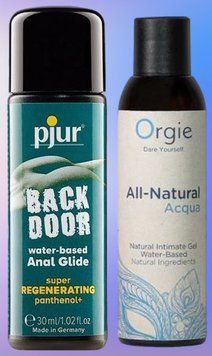 Набор лубрикантов pjur backdoor Regenerating 30 мл + ALL-NATURAL Acqua, 150 мл Orgie LB477 фото