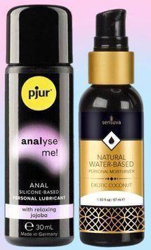 Набор лубрикантов pjur analyse me! Relaxing jojoba silicone 30 мл + Sensuva Natural Water-Based Exotic Coconut (57мл) LB598 фото