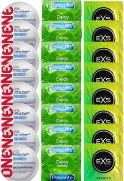 Набор 24 шт ONE Tattoo Touch + Delay Infinity + EXS Glow in the Dark SOS7402 фото