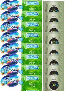 Набор 24 шт 𝐎𝐍𝐄 𝐔𝐥𝐭𝐫𝐚𝐅𝐞𝐞𝐥 + Delay Infinity + EXS Snug Fit SOS7451 фото