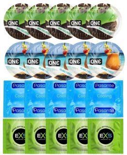 Набор 20 шт ONE Mint Chocolate + ONE Island Punch + Pasante Cooling + EXS EXTREME 3 в 1 SOS7202 фото