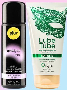 Набор лубрикантов pjur analyse me! Relaxing jojoba silicone 30 мл + LUBE TUBE NATURE, 150 мл ORGIE LB648 фото