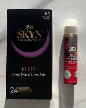 Комплект SKYN Elite  24шт +  Змазка System JO H2O &mdash; Strawberry Kiss (30 мл) SOS2137 фото
