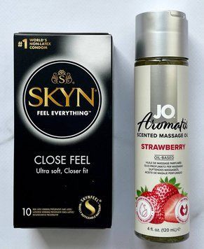 Комплект 10 шт SKYN Close Feel - System JO Aromatix  Strawberry 120 мл SOS1637 фото