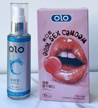 Набор OLO Oral Candy вкусовые 10 шт. + Лубрикант охлаждающий на водной основе OLO 60 мл. SOS1193 фото
