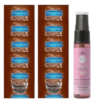 Pasante Chocolate Temptation 10 шт + Sensuva Deeply Love You Cotton Candy (29 мл) SOS13997 фото