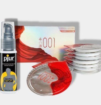 OLO Red Silver 10 шт + Пролонгатор pjur Superhero Serum 20 мл SOS5964 фото