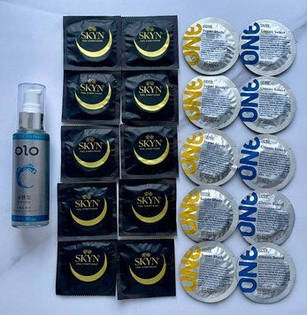 Комплект 10 шт Skyn ​​Original - 10 шт One Classic, Super Studs - Лубрикант OLO охлаждающий 60 мл SOS2537 фото